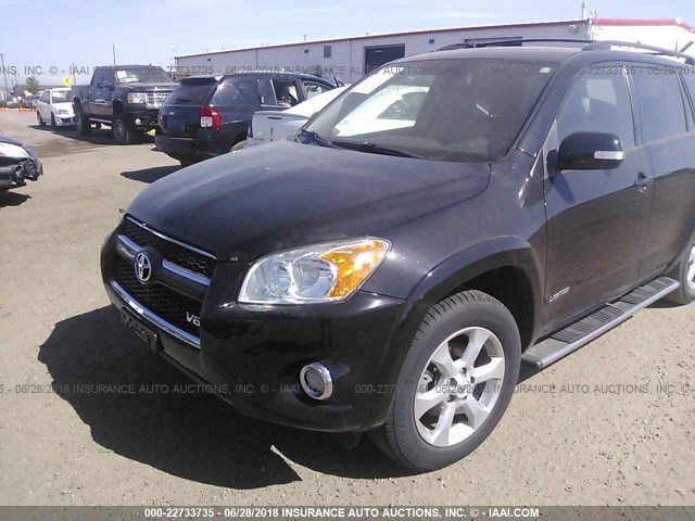 2T3DK4DVXBW042845 - 2011 TOYOTA RAV4 LIMITED BLACK photo 6