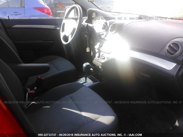 KL1TD5DE6AB119849 - 2010 CHEVROLET AVEO LS/LT 红色 照片 5