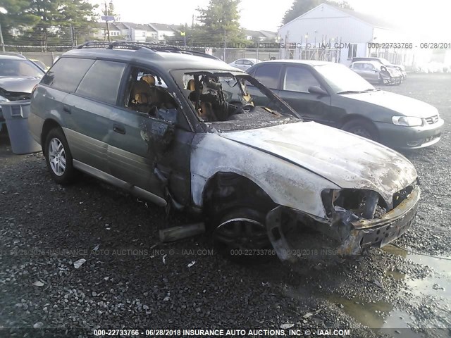 4S3BH675927639249 - 2002 SUBARU LEGACY OUTBACK AWP 绿色 照片 1