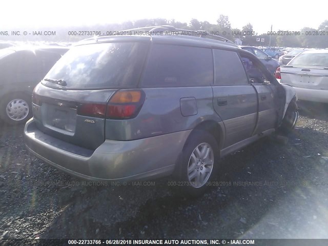 4S3BH675927639249 - 2002 SUBARU LEGACY OUTBACK AWP 绿色 照片 4