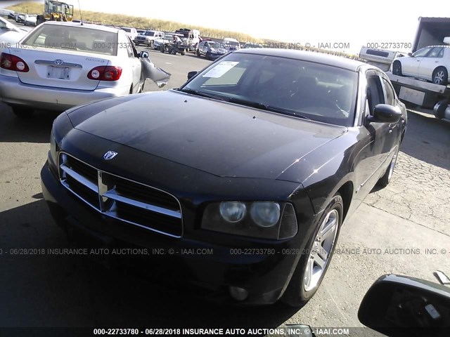 2B3LA53H16H317137 - 2006 DODGE CHARGER R/T BLACK photo 2