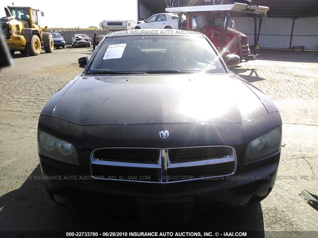 2B3LA53H16H317137 - 2006 DODGE CHARGER R/T BLACK photo 6