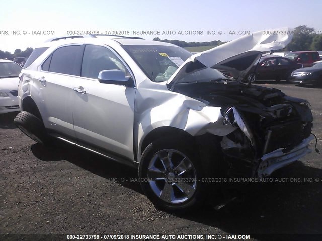 2GNALFEK0D1189081 - 2013 CHEVROLET EQUINOX LTZ WHITE photo 1