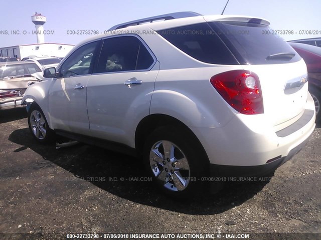 2GNALFEK0D1189081 - 2013 CHEVROLET EQUINOX LTZ WHITE photo 3