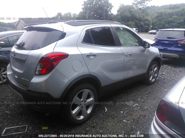 KL4CJBSB0FB067970 - 2015 BUICK ENCORE CONVENIENCE 银色 照片 4