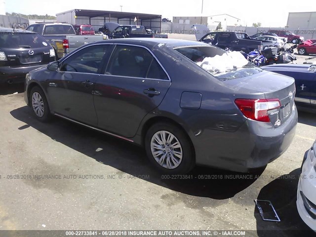 4T1BF1FKXCU054002 - 2012 TOYOTA CAMRY SE/LE/XLE GRAY photo 3