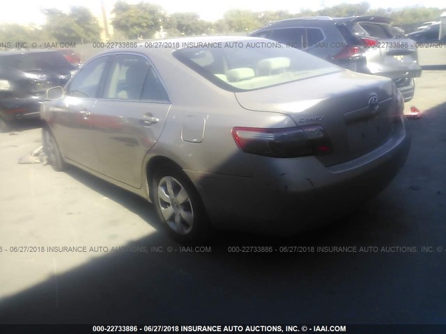 4T1BE46K57U056086 - 2007 TOYOTA CAMRY NEW GENERATION CE/LE/XLE/SE GOLD photo 3