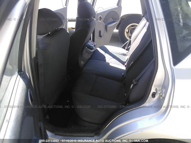 KL1TD66687B795465 - 2007 CHEVROLET AVEO LS SILVER photo 8