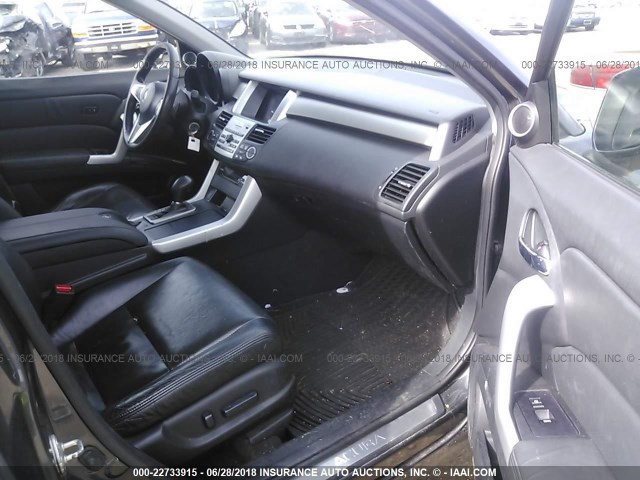 5J8TB18249A005634 - 2009 ACURA RDX GRAY photo 5