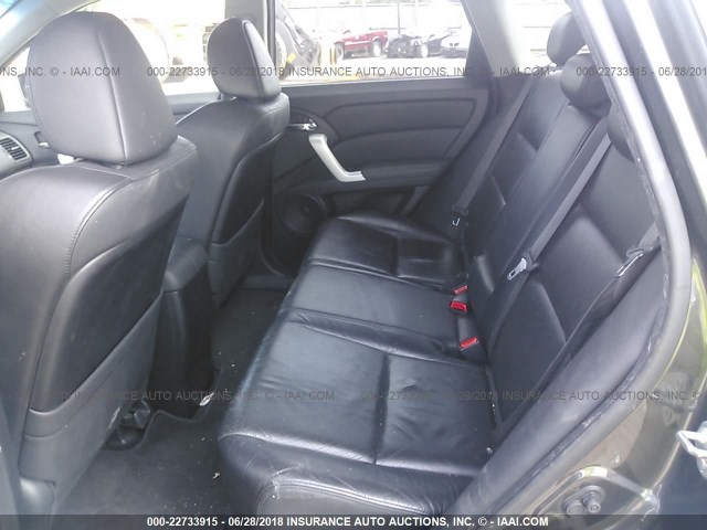 5J8TB18249A005634 - 2009 ACURA RDX GRAY photo 8