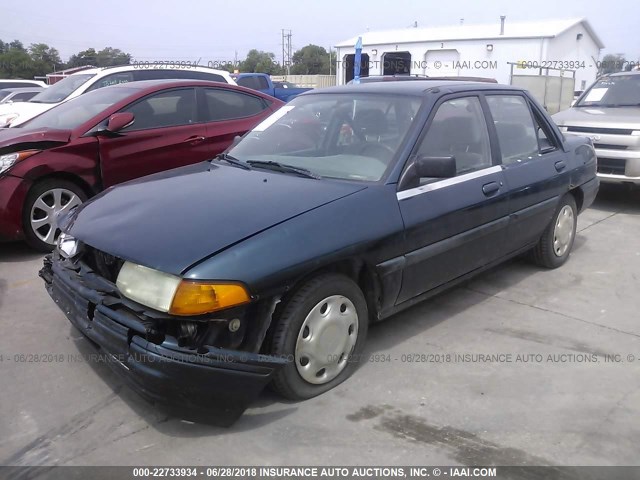 3FASP13JXSR125028 - 1995 FORD ESCORT LX/SPORT GREEN photo 2