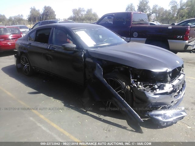 WBA7F0C34HGM22288 - 2017 BMW 750 I BLACK photo 1