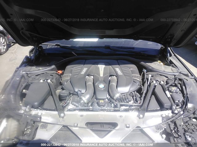 WBA7F0C34HGM22288 - 2017 BMW 750 I BLACK photo 10