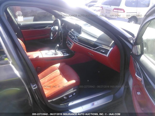 WBA7F0C34HGM22288 - 2017 BMW 750 I BLACK photo 5