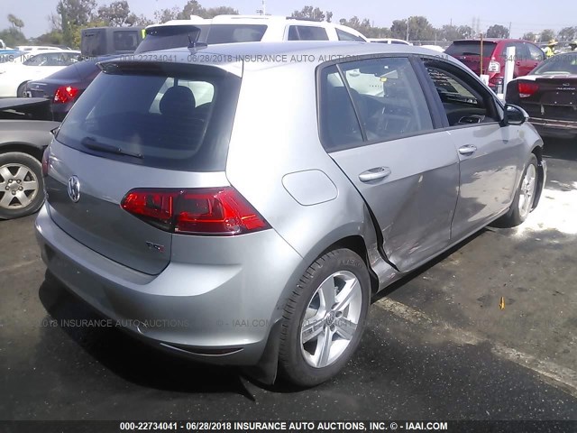 3VW217AU5HM073662 - 2017 VOLKSWAGEN GOLF S/WOLFSBURG/SE/SEL GRAY photo 4