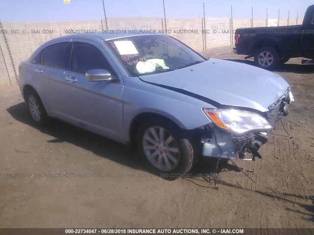 1C3CCBCG1DN636464 - 2013 CHRYSLER 200 LIMITED Light Blue photo 1