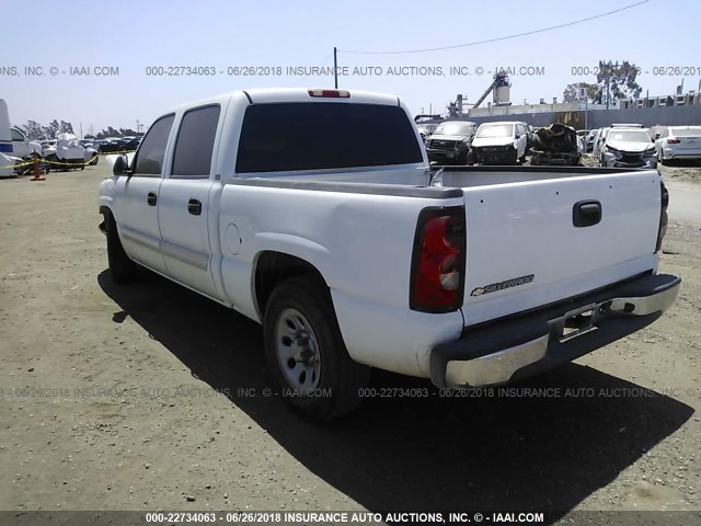 2GCEC13V171150711 - 2007 CHEVROLET SILVERADO C1500 CLASSIC CREW CAB WHITE photo 3