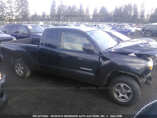 5TETX4CN8AZ703628 - 2010 TOYOTA TACOMA ACCESS CAB BLACK photo 1