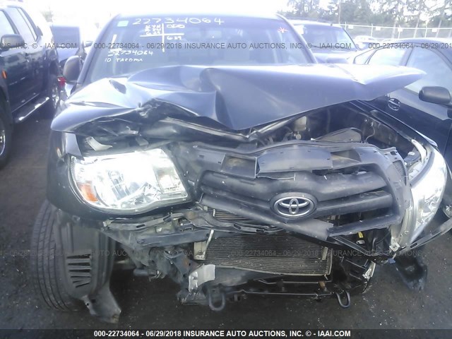 5TETX4CN8AZ703628 - 2010 TOYOTA TACOMA ACCESS CAB Schwarz Foto 6