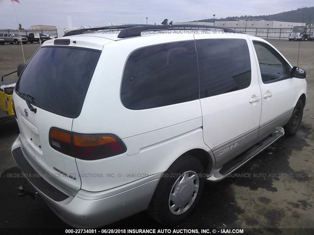 4T3ZF13C9XU162927 - 1999 TOYOTA SIENNA LE/XLE WHITE photo 4