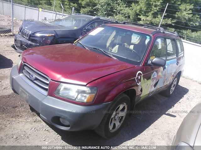 JF1SG63603H713838 - 2003 SUBARU FORESTER 2.5X RED photo 2