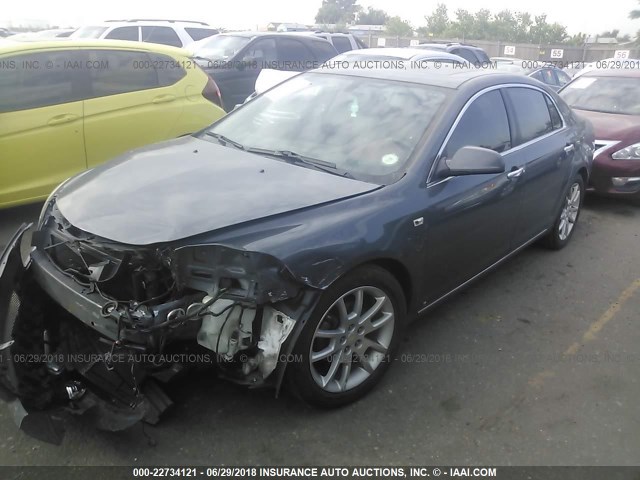 1G1ZK577984212300 - 2008 CHEVROLET MALIBU LTZ ნაცრისფერი ფოტო 2