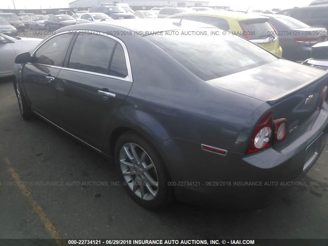 1G1ZK577984212300 - 2008 CHEVROLET MALIBU LTZ ნაცრისფერი ფოტო 3