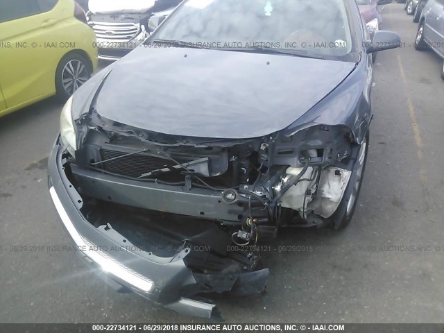 1G1ZK577984212300 - 2008 CHEVROLET MALIBU LTZ ნაცრისფერი ფოტო 6