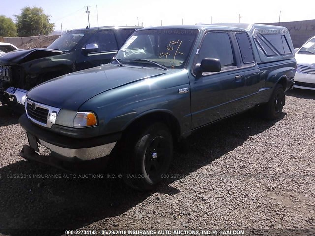 4F4YR16X3WTM12236 - 1998 MAZDA B4000 CAB PLUS GREEN photo 2