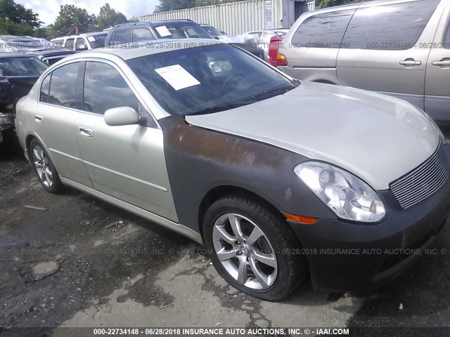 JNKCV51F45M313792 - 2005 INFINITI G35 TAN photo 1