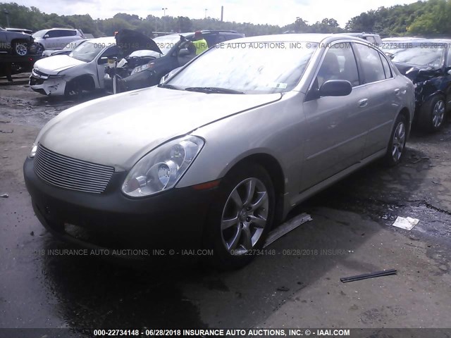 JNKCV51F45M313792 - 2005 INFINITI G35 TAN photo 2