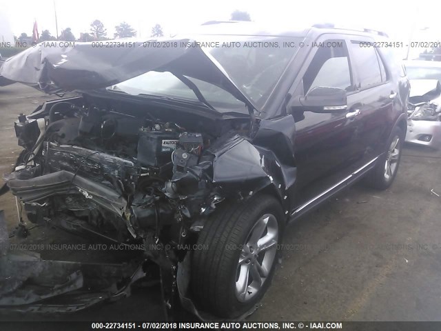 1FM5K7F81FGA10201 - 2015 FORD EXPLORER LIMITED 黑色 照片 2