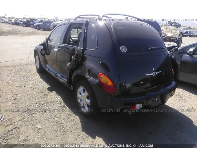 3C8FY68B43T531705 - 2003 CHRYSLER PT CRUISER LIMITED BLACK photo 3