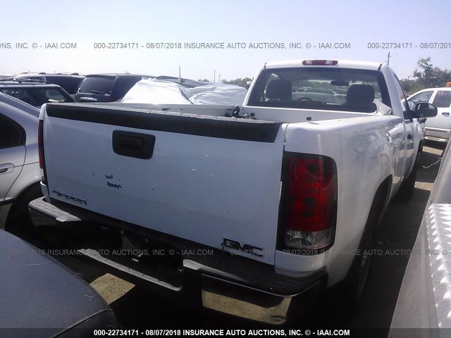 1GTEC14X97Z631751 - 2007 GMC NEW SIERRA C1500 WHITE photo 4