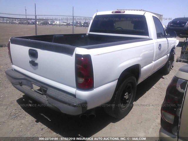 1GCEC14X87Z116529 - 2007 CHEVROLET SILVERADO C1500 CLASSIC WHITE photo 4