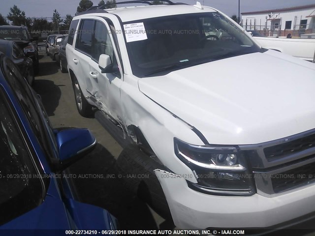 1GNSCAKC9HR219227 - 2017 CHEVROLET TAHOE C1500  LS WHITE photo 6