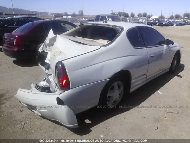 2G1WX12K939200663 - 2003 CHEVROLET MONTE CARLO SS BEIGE photo 4