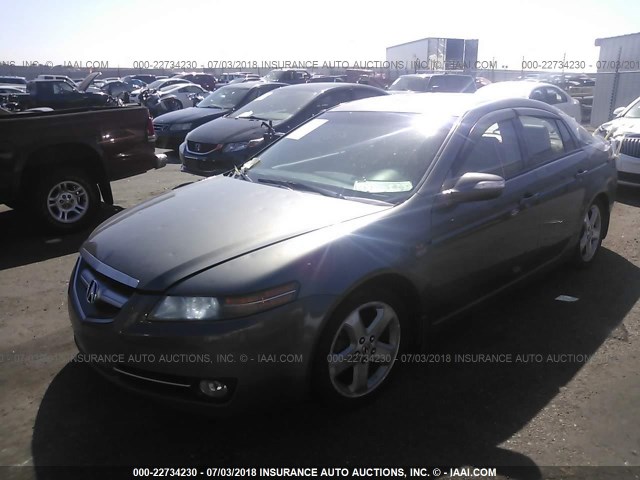 19UUA66298A016151 - 2008 ACURA TL GRAY photo 2