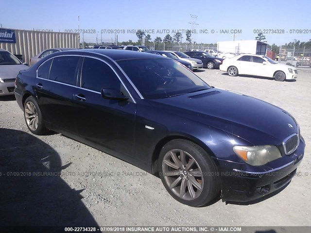 WBAHN83548DT87180 - 2008 BMW 750 LI BLUE photo 1