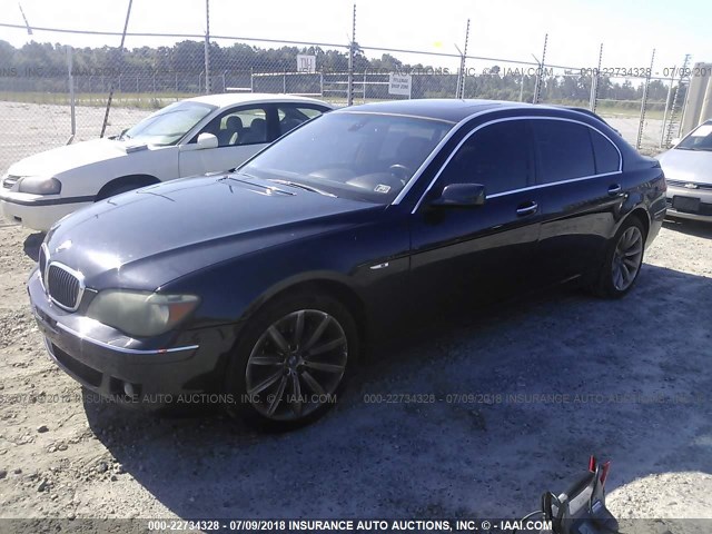 WBAHN83548DT87180 - 2008 BMW 750 LI BLUE photo 2