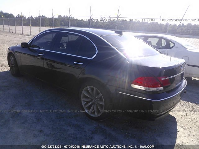 WBAHN83548DT87180 - 2008 BMW 750 LI BLUE photo 3