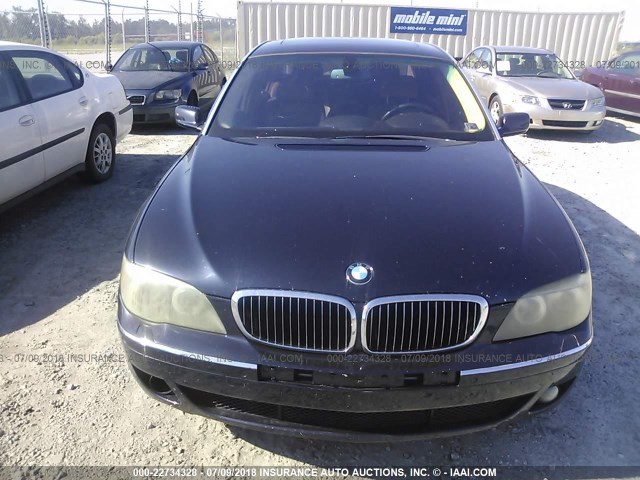 WBAHN83548DT87180 - 2008 BMW 750 LI BLUE photo 6