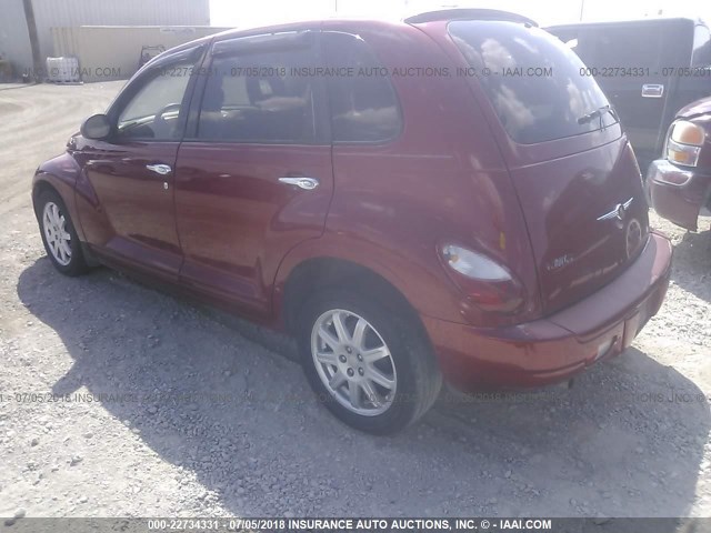 3A8FY58BX8T195263 - 2008 CHRYSLER PT CRUISER TOURING RED photo 3