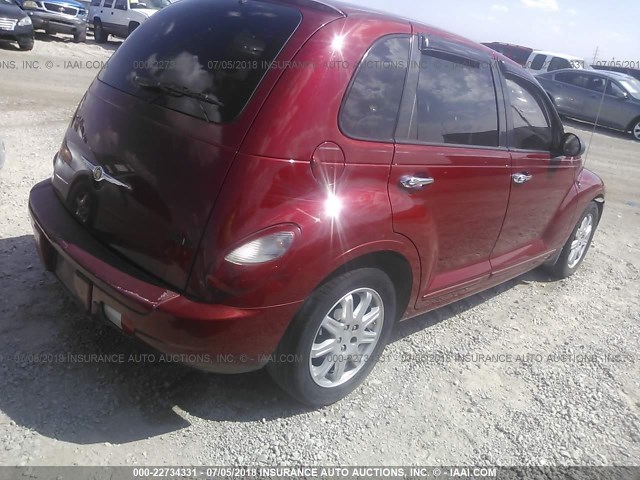 3A8FY58BX8T195263 - 2008 CHRYSLER PT CRUISER TOURING RED photo 4