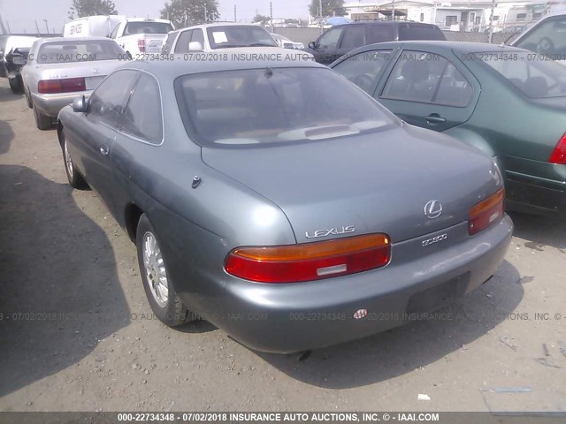 JT8JZ31C0P0012534 - 1993 LEXUS SC 300 GREEN photo 3