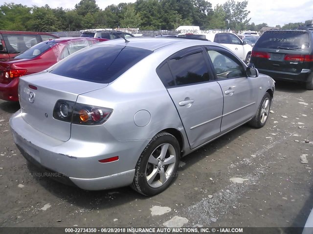 JM1BK123X51343402 - 2005 MAZDA 3 S GRAY photo 4