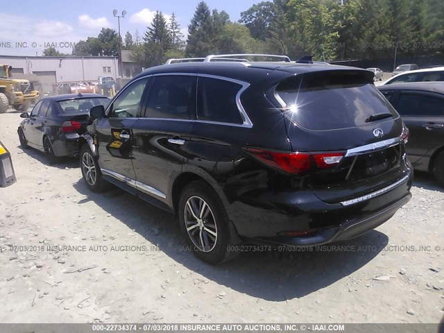 5N1DL0MM8HC525870 - 2017 INFINITI QX60 BLACK photo 3