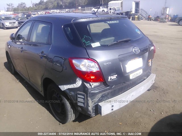 2T1KU4EE5AC240371 - 2010 TOYOTA COROLLA MATRIX  GRAY photo 6
