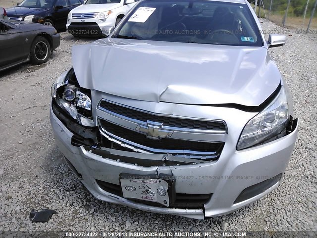 1G11C5SA3DU120400 - 2013 CHEVROLET MALIBU 1LT ვერცხლისფერი ფოტო 6