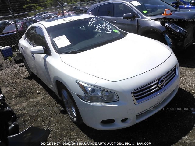 1N4AA5AP7EC463176 - 2014 NISSAN MAXIMA S/SV WHITE photo 1